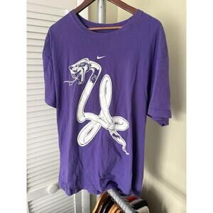Kobe Bryant Black Mamba Purple La Snake T Shirt 372839-545 Mens Xl